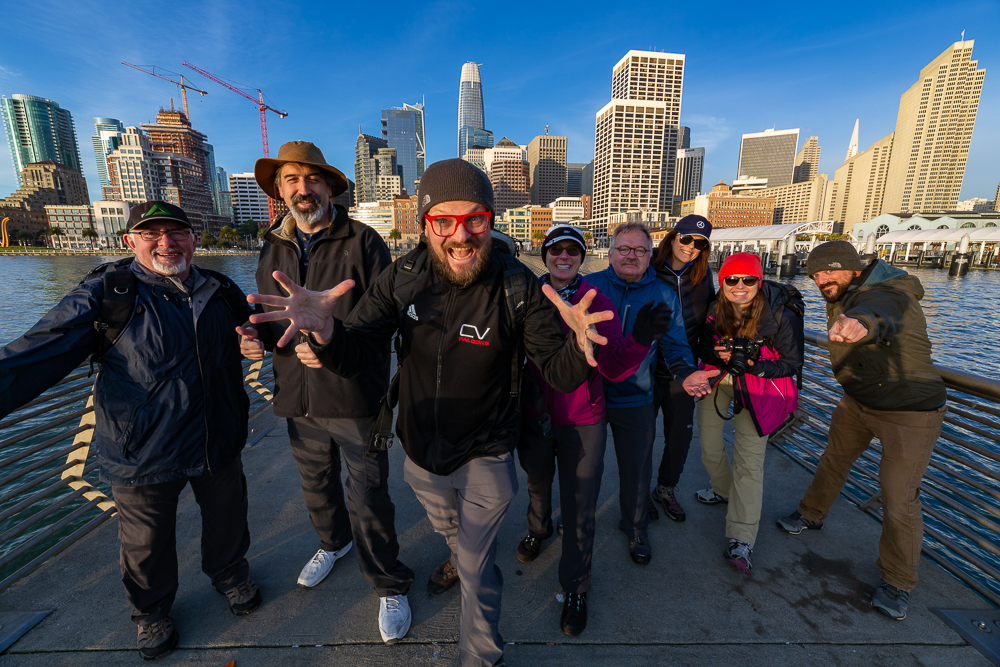 San Francisco Bridges and Beyond Photography Workshop Students with Aperture Academy